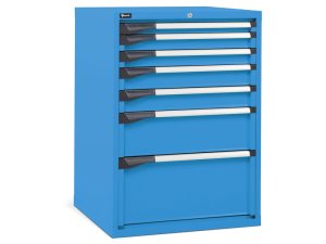 Cassettiera per industria Fami Master DE 714x726x1000mm blu con 7 cassetti, 2000Kg