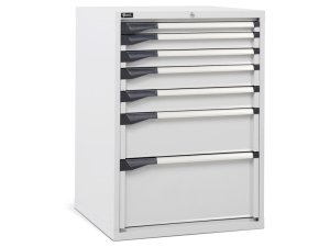 Cassettiera per industria Fami Master DE 714x726x1000mm grigio con 7 cassetti, 2000Kg