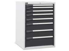 Cassettiera per industria Fami Master DE 714x726x1000mm bicolore con 8 cassetti, 2000Kg