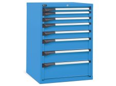 Cassettiera per industria Fami Master DE 714x726x1000mm blu con 8 cassetti, 2000Kg