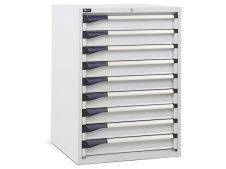 Cassettiera per industria Fami Master DE 714x726x1000mm grigio con 9 cassetti, 2000Kg