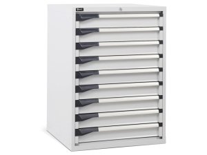 Cassettiera per industria Fami Master DE 714x726x1000mm grigio con 9 cassetti, 2000Kg