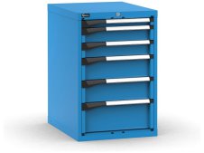 Cassettiera da banco Fami Master blu con 6 cassetti ad estrazione regolabile 561x726x850mm