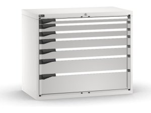 Cassettiera Fami Master grigio a 7 cassetti ad estrazione regolabile 1020x573x850mm