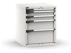 Cassettiera Fami Master grigio a 5 cassetti ad estrazione totale 714x726x850mm