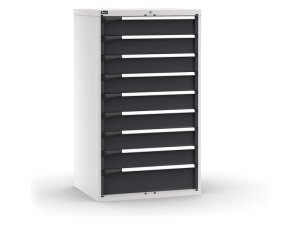 Cassettiera Fami Master grigio antracite a 9 cassetti ad estrazione regolabile 867x726x1500mm