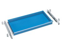 Cassetto estrazione telescopica porta boccole NC 908x449x135mm frontale 150mm, portata 100Kg
