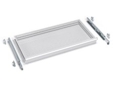 Cassetto estrazione telescopica porta boccole NC 908x449x135mm frontale 150mm, portata 100Kg