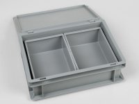 Contenitore divisorio Fami 250x175x95mm per cassette Euro Box, capacità 3,3lt