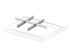 Set 5 divisori fessurati per cassetti Fami Gear Garage frontale 150-175mm, 36x27EH