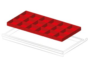 Set 18 elementi di separazione per cassetti Fami Gear Garage frontale 100-125mm, 54x27EH