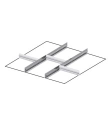Suddivisore 5 elementi per cassettiere Fami Master 714x726 mm, frontale 100mm