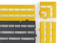 Elemento angolare in polietilene Fami MAT 110x110x25mm per tappeto antisdrucciolo (10pz)