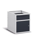 Cassettiera per banco lavoro Fami 500x607x570mm cassetto e armadietto, portata 50 Kg