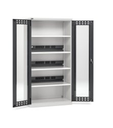 Armadio ante battenti in policarbonato Fami Perfom 1023x555x2000mm con prese, portata 800 Kg