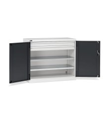 Armadio ante battenti Fami Perfom 1193x555x1000 con 2 cassetti, portata 800 Kg