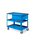 Carrello a tre ripiani Clever Large Fami 1024x615x847mm portata 300kg + cassetto