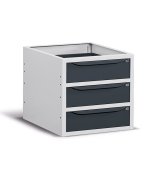 Cassettiera per banco lavoro Fami 630x607x570mm 3 cassetti, portata 75 Kg