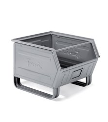 Contenitore a bocca di lupo in acciaio Fami FLS Steel 450x520x300mm slitta (4pz)