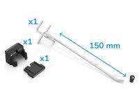 Ganci portautensili Fami The Block 150mm con sistema anti ribaltamento (10pz)