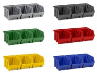 Set 3 contenitori Fami Picking Box Air 160x234x127mm per pareti forate portautensili