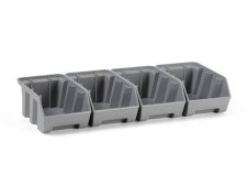 Set 4 contenitori Fami Picking Box Air 108x173x76mm per pareti forate portautensili