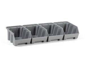 Set 4 contenitori Fami Picking Box Air 108x173x76mm per pareti forate portautensili