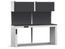 Arredo modulare Fami GARAGE060 banco lavoro con piano gommato, 2040mm
