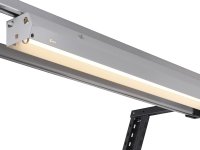 Parete attrezzata Fami Work Look 2000x710x1243mm blu con 2 tapparelle, lampada e 240 ganci