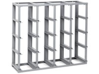 Scaffalatura monoblocco Fami Domino 1025x355x885mm con 16 contenitori Picking Box Classic