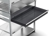 Scaffale Fami ST1024 1057x521x2011mm con 6 piani, divisori per contenitori 4A5 e cassetto