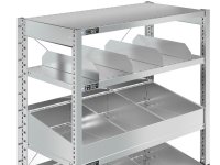 Scaffale Fami ST1020 1057x521x2011mm con 6 piani, divisori e cassetto