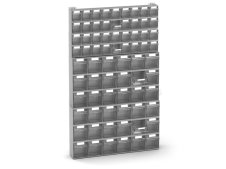 Scaffale portaminuteria Fami Visual Box 602x114x1000mm con 72 cassetti