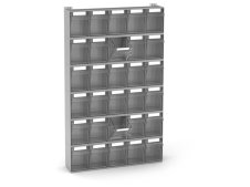 Scaffale portaminuteria Fami Visual Box 602x157x1000mm con 30 cassetti