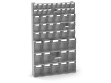 Scaffale portaminuteria Fami Visual Box 602x157x1000mm con 51 cassetti