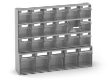 Scaffale portaminuteria Fami Visual Box 602x157x500mm con 23 cassetti