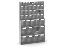 Scaffale portaminuteria Fami Visual Box 602x190x1000mm con 40 cassetti