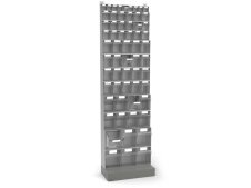 Scaffale portaminuteria Fami Visual Box 604x322x2100mm con base d'appoggio e 61 cassetti