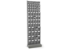 Scaffale portaminuteria Fami Visual Box 604x322x2100mm con base d'appoggio e 72 cassetti