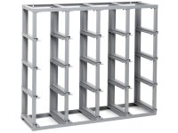 Scaffalatura monoblocco porta minuteria Fami 1025x355x885mm con 16 contenitori