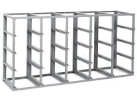 Scaffalatura monoblocco porta minuteria Fami 1765x500x885mm con 20 contenitori