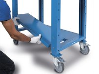 Semipiano inferiore blu per banchi Fami modello Work Steel Up larghezza 1760 mm