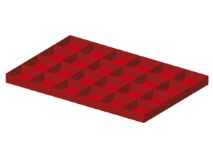 Divisori 24 elementi per cassettiere Fami Master 1020x726 mm, frontale 75mm