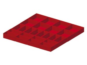 Divisori 24 elementi per cassettiere Fami Master 714x726 mm, frontale 50mm