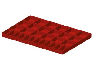 Divisori 30 elementi per cassettiere Fami Master 1020x726 mm, frontale 75mm