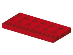 Suddivisori 24 elementi per cassetti armadi Fami Perfom 54x27EH, frontale 100/125mm