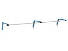 Supporto aereo con binario in alluminio Fami 2970x686x307mm blu per banchi lavoro