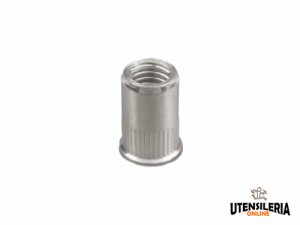 Inserti filettati FAR/RIVIT cilindrici aperti testa ridotta M8 FTR (100pz)