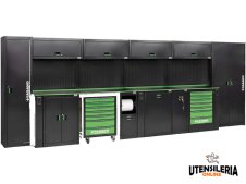 Arredamento modulare FG 118/CO20V per officina 5.600x757x2.000mm Arredamento modulare FG 118/CO20V per officina 5.600x757x2.000mm