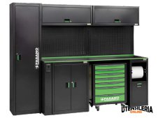 Arredamento modulare FG 118/CO3V per officina 2.550x757x2.000mm Arredamento modulare FG 118/CO3V per officina 2.550x757x2.000mm